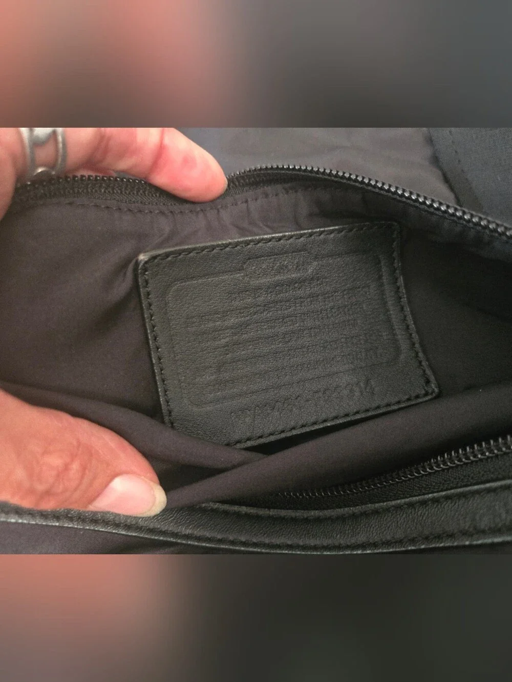 Coach Black Nylon Collapsible Duffel Bag